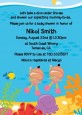 Under the Sea Hispanic Baby Girl Twins Snorkeling - Baby Shower Invitations thumbnail