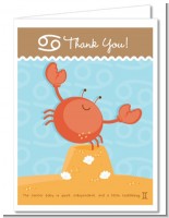 Crab | Cancer Horoscope - Baby Shower Thank You Cards