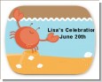 Crab | Cancer Horoscope - Personalized Baby Shower Rounded Corner Stickers thumbnail