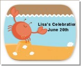 Crab | Cancer Horoscope - Personalized Baby Shower Rounded Corner Stickers