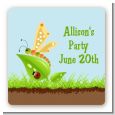 Critters Bugs & Insects - Square Personalized Birthday Party Sticker Labels thumbnail
