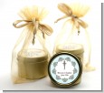 Cross Blue & Brown - Baptism / Christening Gold Tin Candle Favors thumbnail