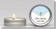 Cross Blue - Baptism / Christening Candle Favors thumbnail