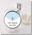Cross Blue - Personalized Baptism / Christening Candy Jar thumbnail