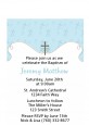 Cross Blue - Baptism / Christening Petite Invitations thumbnail