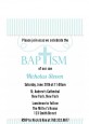 Cross Blue Necklace - Baptism / Christening Petite Invitations thumbnail