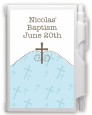 Cross Blue - Baptism / Christening Personalized Notebook Favor thumbnail