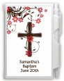 Cross Floral Blossom - Baptism / Christening Personalized Notebook Favor thumbnail