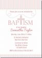 Cross Pink Necklace - Baptism / Christening Invitations thumbnail