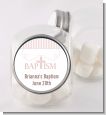 Cross Pink Necklace - Personalized Baptism / Christening Candy Jar thumbnail