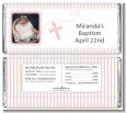 Cross Pink Necklace Photo - Personalized Baptism / Christening Candy Bar Wrappers thumbnail