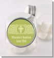 Cross Sage Green - Personalized Baptism / Christening Candy Jar thumbnail