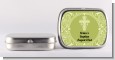 Cross Sage Green - Personalized Baptism / Christening Mint Tins thumbnail