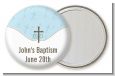 Cross Blue - Personalized Baptism / Christening Pocket Mirror Favors thumbnail