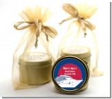 Cruise Ship - Bridal Shower Gold Tin Candle Favors