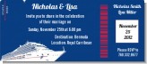 Cruise Ship - Bridal Shower Destination Boarding Pass Invitations