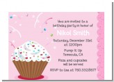 Cupcake Girl - Birthday Party Petite Invitations