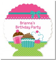 Cupcake Trio - Personalized Birthday Party Centerpiece Stand