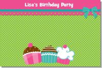 Cupcake Trio - Personalized Birthday Party Placemats