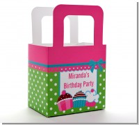 Cupcake Trio - Personalized Birthday Party Favor Boxes