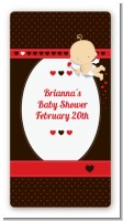 Cupid Baby Valentine's Day - Custom Rectangle Baby Shower Sticker/Labels