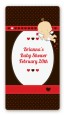 Cupid Baby Valentine's Day - Custom Rectangle Baby Shower Sticker/Labels thumbnail