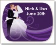 Custom Wedding Couple - Personalized Bridal Shower Rounded Corner Stickers thumbnail
