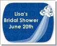 Custom Wedding Dress - Personalized Bridal Shower Rounded Corner Stickers thumbnail
