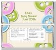 Cute As a Button - Personalized Baby Shower Candy Bar Wrappers thumbnail