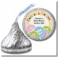 Cute As a Button - Hershey Kiss Baby Shower Sticker Labels thumbnail