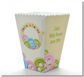 Cute As a Button - Personalized Baby Shower Popcorn Boxes