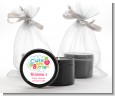 Cute As Buttons - Baby Shower Black Candle Tin Favors thumbnail