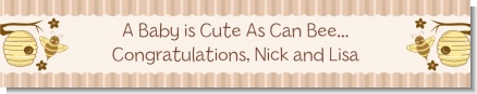 Cute As Can Bee - Personalized Baby Shower Banners