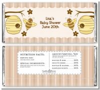 Cute As Can Bee - Personalized Baby Shower Candy Bar Wrappers