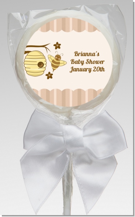 Cute As Can Bee - Personalized Baby Shower Lollipop Favors