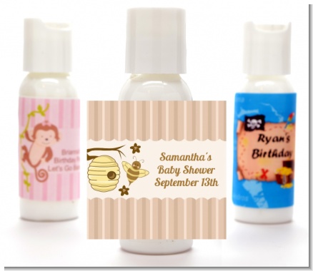 Cute As Can Bee - Personalized Baby Shower Lotion Favors