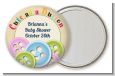 Cute As a Button - Personalized Baby Shower Pocket Mirror Favors thumbnail