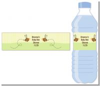 Cute As Can Bee - Personalized Baby Shower Water Bottle Labels