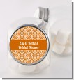 Damask Pattern - Personalized Bridal Shower Candy Jar thumbnail