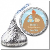 Dinosaur Baby Boy - Hershey Kiss Baby Shower Sticker Labels