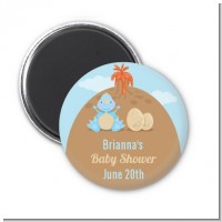 Dinosaur Baby Boy - Personalized Baby Shower Magnet Favors