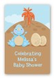 Dinosaur Baby Boy - Custom Large Rectangle Baby Shower Sticker/Labels thumbnail