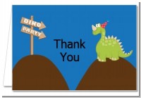 Dinosaur - Birthday Party Thank You Cards
