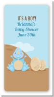 Dinosaur Baby Boy - Custom Rectangle Baby Shower Sticker/Labels