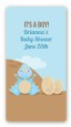 Dinosaur Baby Boy - Custom Rectangle Baby Shower Sticker/Labels thumbnail