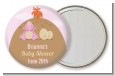 Dinosaur Baby Girl - Personalized Baby Shower Pocket Mirror Favors thumbnail