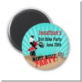 Dirt Bike - Personalized Birthday Party Magnet Favors