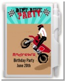 Dirt Bike - Birthday Party Personalized Notebook Favor
