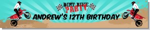 Dirt Bike - Personalized Birthday Party Banners