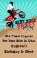 Dirt Bike - Personalized Birthday Party Wall Art thumbnail